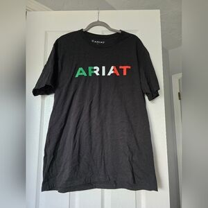 Ariat Black T-Shirt with Multicolor Logo